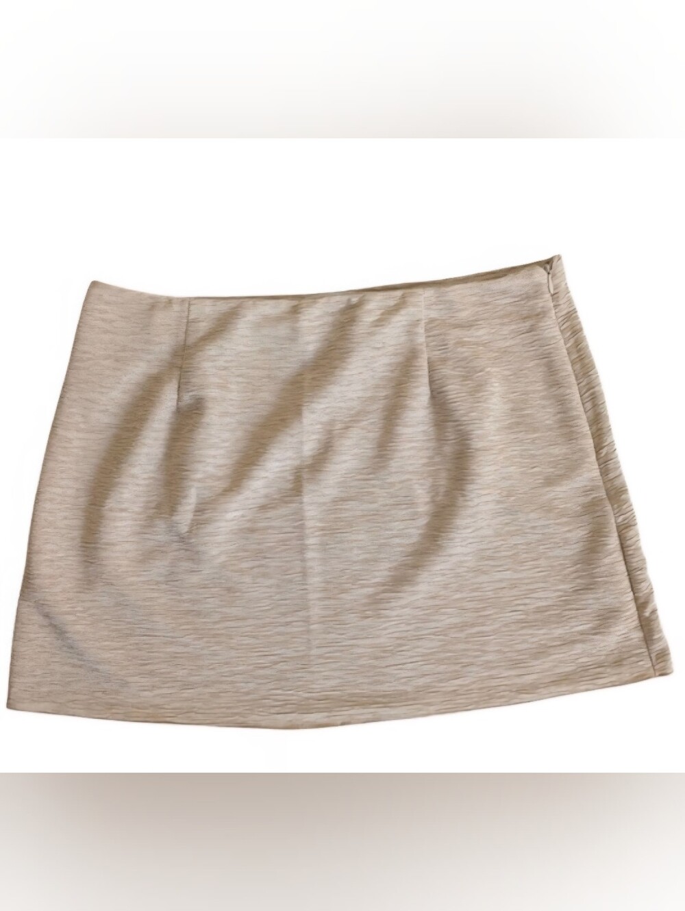 Taupe/Beige Textured Skirt